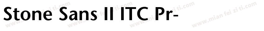 Stone Sans II ITC Pr字体转换
